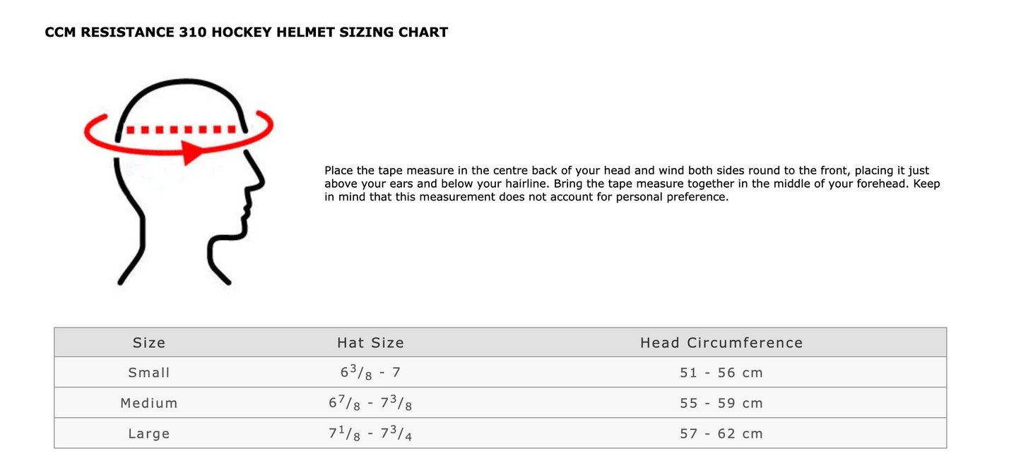 CCM Tacks 310 Hockey Helmet